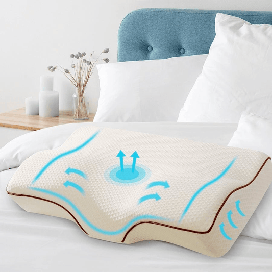 Snooze Neck Relief Pillow – Orthopedic Memory Foam Support for Neck &amp; Shoulder Pain